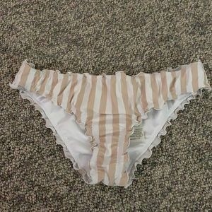 HOLLISTER striped bikini bottoms